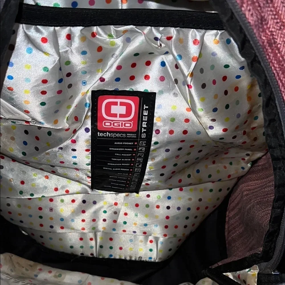 Ogio Black and Pink Backpack